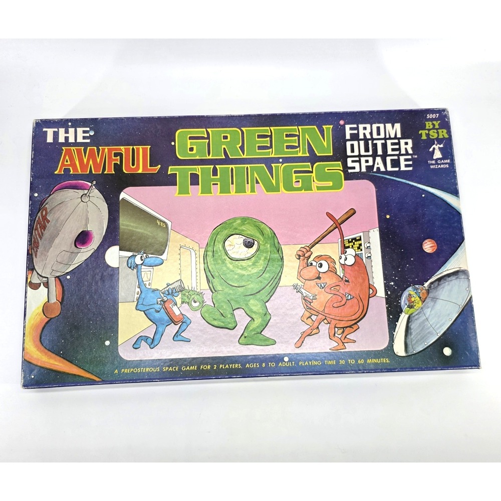 1980 THE AWFUL GREEN THINGS FROM OUTER SPACE TSR Vintage Board Game (Complete)